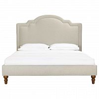 кровать двуспальная 160х200 бежевая cassis upholstered в Челябинске