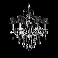 люстра md92721-6a от illuminati прозрачная/черная/ хром в Челябинске