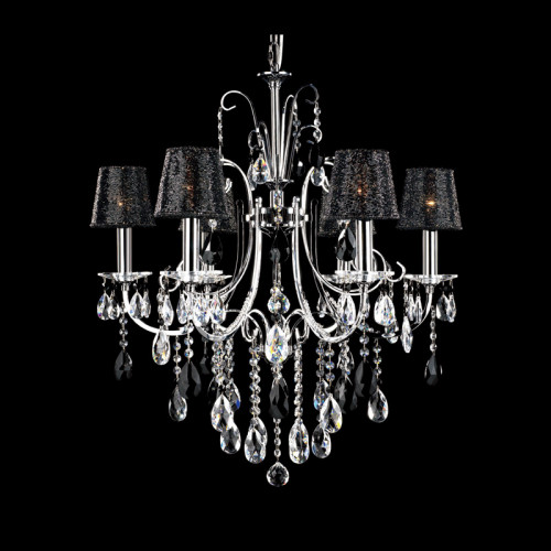 люстра md92721-6a от illuminati прозрачная/черная/ хром в Челябинске