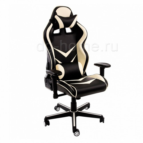 кресло компьютерное racer черное-бежевое в Челябинске