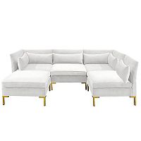 диван zara sectional угловой белый в Челябинске