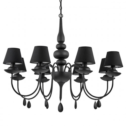 подвесная люстра ideal lux blanche sp8 nero в Челябинске