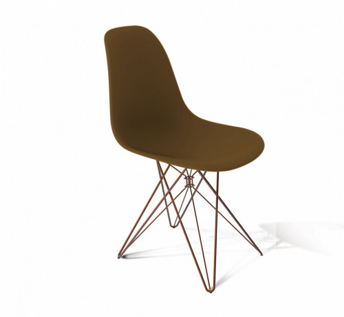 стул dsr коричневый s50 (eames style) в Челябинске