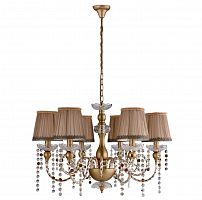 подвесная люстра crystal lux alegria sp6 gold-brown в Челябинске