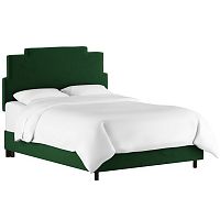 кровать двуспальная 180х200 зеленая paxton emerald velvet в Челябинске