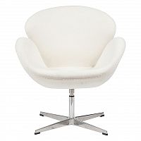 кресло swan chair белое в Челябинске