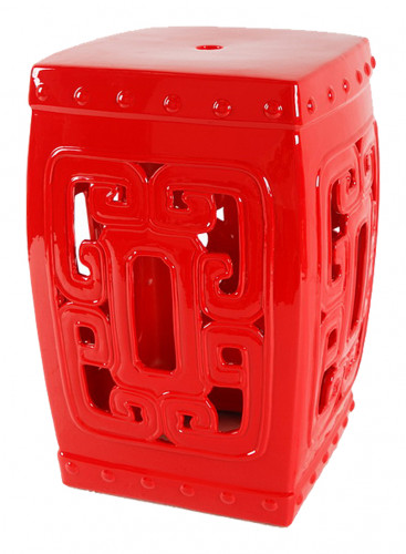 керамический столик-табурет oriental stool red в Челябинске