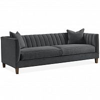 диван penelope sofa прямой серый в Челябинске