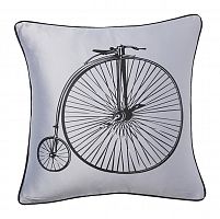 подушка с ретро-велосипедом retro bicycle grey в Челябинске