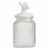декоративная банка с крышкой deer средняя в Челябинске