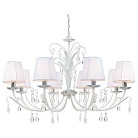 подвесная люстра arte lamp romana snow a1743lm-8wh в Челябинске