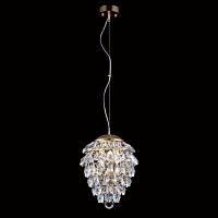 подвесной светильник crystal lux charme sp3+3 led gold/transparent в Челябинске