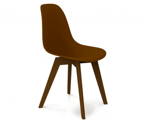 стул dsw коричневый s39 (eames style) в Челябинске