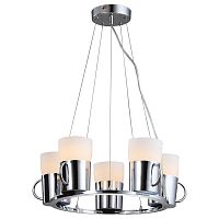 подвесная люстра arte lamp brooklyn a9484sp-5cc хром в Челябинске