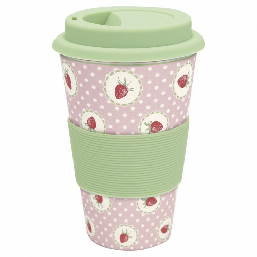 кружка на вынос strawberry pale pink в Челябинске