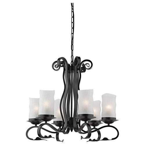 подвесная люстра arte lamp scroll a7915lm-6bk в Челябинске