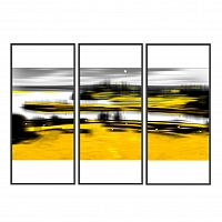 постер triptych: golden shores желтый в Челябинске