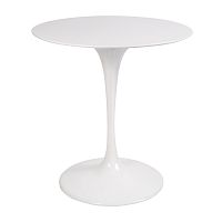 стол eero saarinen style tulip table top mdf d70 глянцевый белый в Челябинске