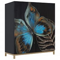 комод butterfly черный в Челябинске