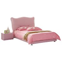 кровать pink leather kitty 90х200 в Челябинске