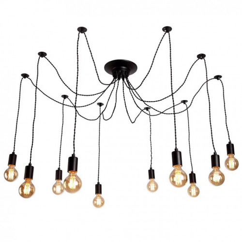 подвесная люстра arte lamp 76 a9184sp-10bk в Челябинске