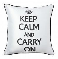 подушка с надписью keep calm and carry on в Челябинске