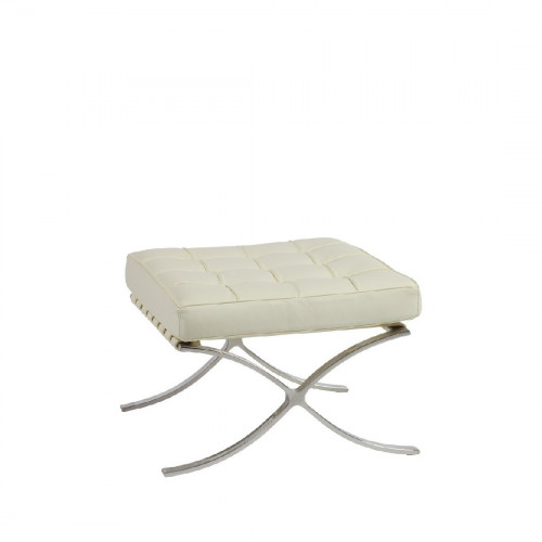 оттоманка barcelona кожа класса премиум бежевая в Челябинске