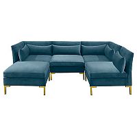 диван zara sectional угловой синий в Челябинске