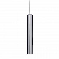 подвесной светодиодный светильник ideal lux ultrathin sp1 small round cromo в Челябинске