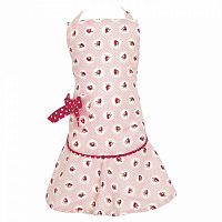 детский фартук w/bow strawberry pale pink в Челябинске