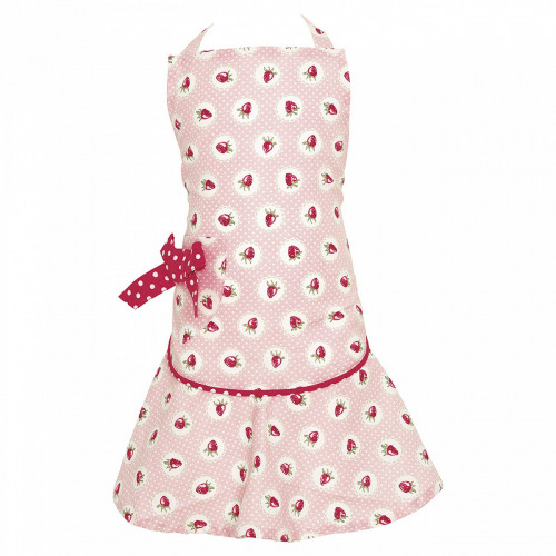 детский фартук w/bow strawberry pale pink в Челябинске