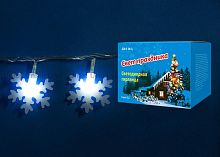 светодиодная гирлянда «снежинки-2» 700см (07935) uniel uld-s0700-050/dta white ip20 snowflakes-2 в Челябинске