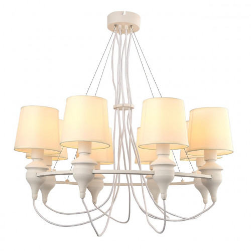 подвесная люстра arte lamp sergio a3326lm-8wh в Челябинске
