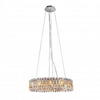 подвесная люстра crystal lux lirica sp10 d610 chrome в Челябинске