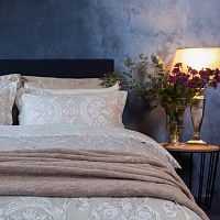 комплект постельного белья decoflux сатин семейный victoria ivory в Челябинске