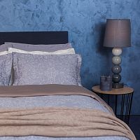 комплект постельного белья decoflux сатин 1.5 спальный versaille grey в Челябинске