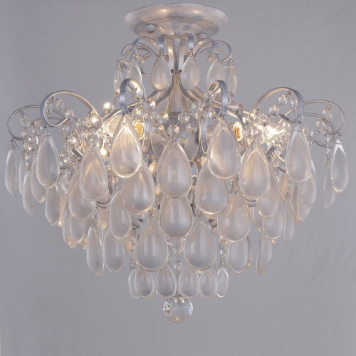потолочная люстра crystal lux sevilia pl4 silver в Челябинске