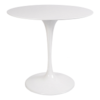 стол eero saarinen style tulip table top mdf d80 глянцевый белый в Челябинске