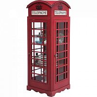 шкаф-витрина london telephone красный в Челябинске