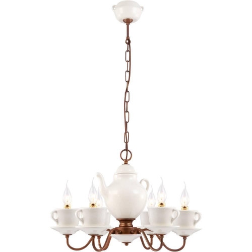 подвесная люстра arte lamp servizio a6483lm-6wh в Челябинске