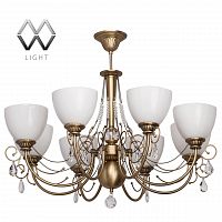 подвесная люстра mw-light фелиция 347016608 белая в Челябинске