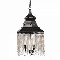 люстра подвесная черная с хрустальными подвесками chandelier в Челябинске