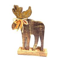 украшение новогоднее деревянное олень reindeer, 29х19х6 см в Челябинске