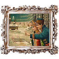 картина «с новым годом!» в раме «амели силвер», версия 18 в Челябинске