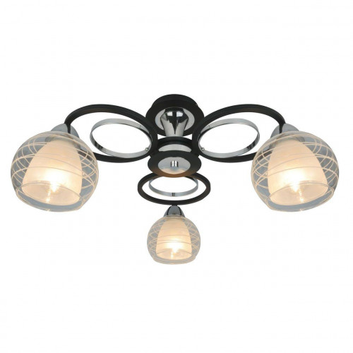 потолочная люстра arte lamp ginevra a1604pl-3bk в Челябинске