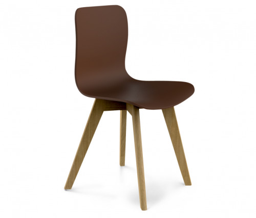 стул dsw коричневый s42 (eames style) в Челябинске