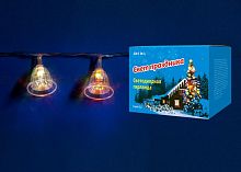 светодиодная гирлянда «колокольчики» 280см rgb (07919) uniel uld-s0280-020/dta rgb ip20 bells в Челябинске