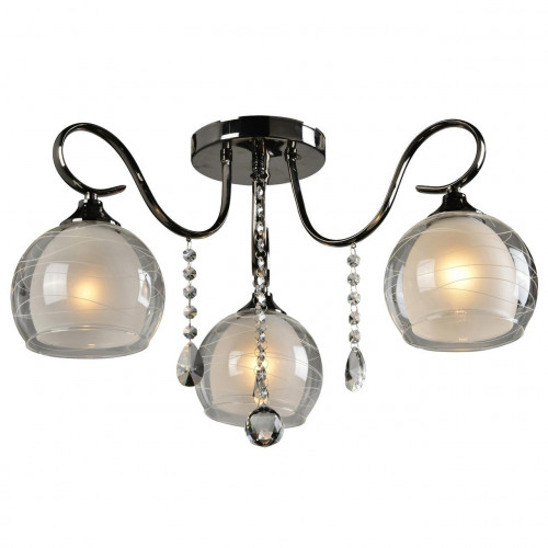 потолочная люстра idlamp merinella 877/3pf-darkchrome в Челябинске