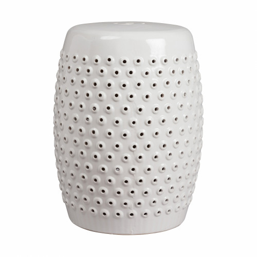 керамический столик-табурет cutwork garden stool белый в Челябинске