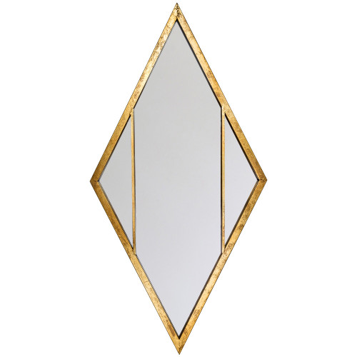 зеркало-ромб в золотой раме санторини в Челябинске